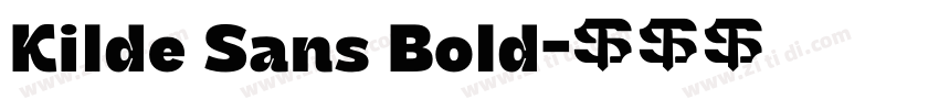 Kilde Sans Bold字体转换 Kilde Sans Bold字体转换